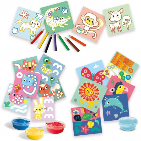 My first - Set pictura cu degete, colorare si lipirea formelor 3 in 1 [1]