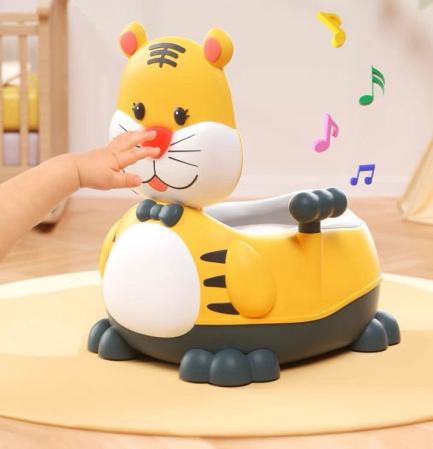 Pentru Bebe - Olita muzicala - Tigrul cantaret - GALBEN