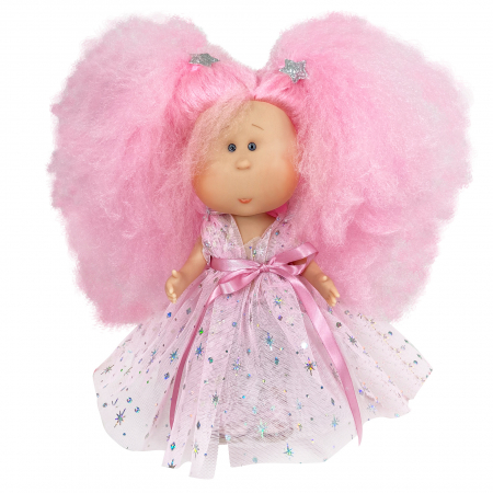 Jucarii fete - Papusa Nines D'Onil, Mia Candy, cu parul roz, cu articulatii, cu miros de vanilie, 30 cm