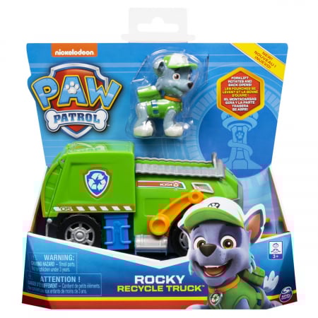 Copii 3 ani+ - Patrula Catelusilor Vehicule Cu Figurina Rocky