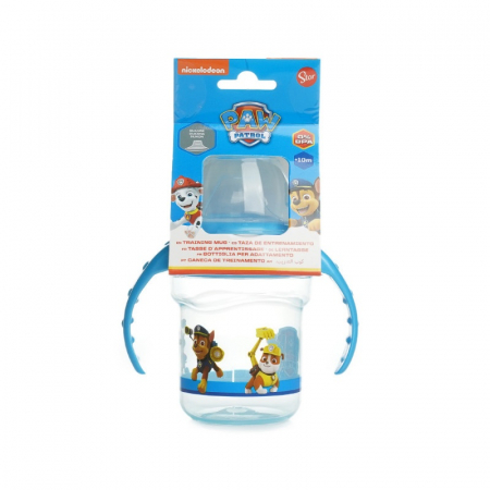 PAW PATROL CANA CU CAPAC SI MANERE 250 ML - CIOC DIN SILICON [4]