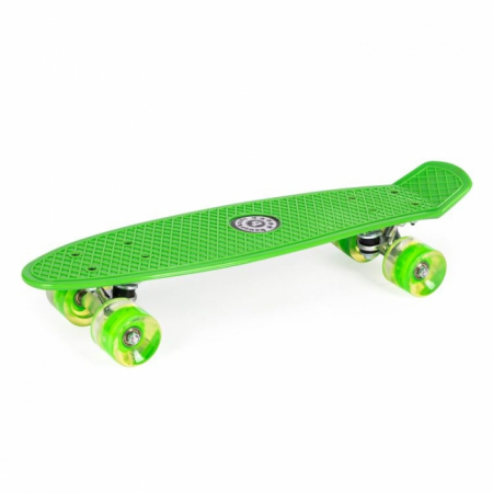 Jucarii de exterior - Penny board pentru copii cu lumini LED - Verde