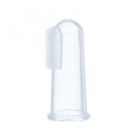 Pentru Bebe - Periuta de dinti din silicon, Mombella, degetar 3 luni+