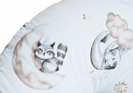 Perna pentru alaptare, 100% Bumbac, 60X60 cm, Appekids - Clouds [4]