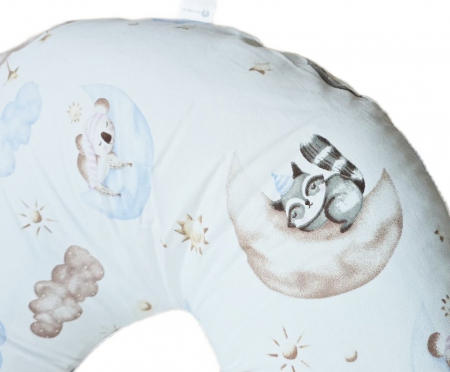 Perna pentru alaptare, 100% Bumbac, 60X60 cm, Appekids - Clouds [3]
