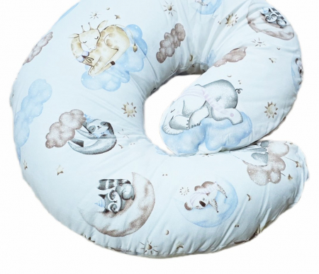 Perna pentru alaptare, 100% Bumbac, 60X60 cm, Appekids - Clouds [5]