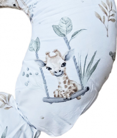 Perna pentru alaptare, 100% Bumbac, 60X60 cm, Appekids - Safari [5]