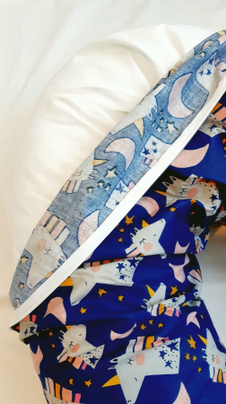 Perna pentru gravida, Fibre din silicon, 180 cm, Appekids - Navy [3]