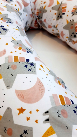 Perna pentru gravida, Fibre din silicon, 180 cm, Appekids - Pink [5]