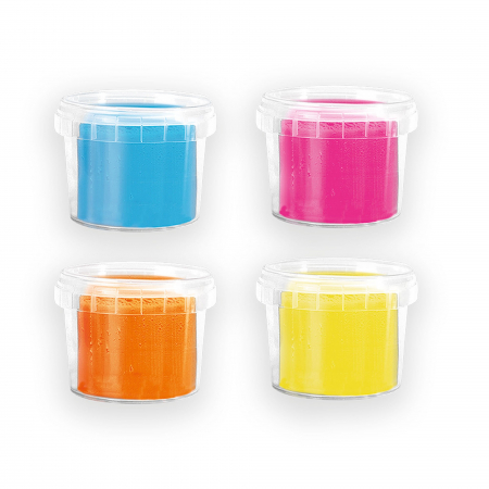 Plastilina colorata vegana pentru copii SES Happy 4 x 90 gr [1]