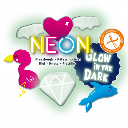 Plastilina culori neon si fluorescenta 4 x 90 gr [1]