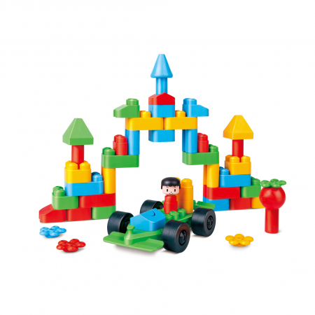 PolyM - Kit de construit Orasul Creativ de jucarie (50 piese) [2]