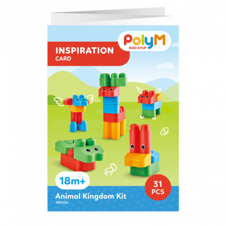 PolyM - Set constructie gradina zoologica pentru copii (31 piese) [5]