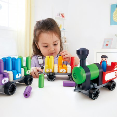 PolyM - Tren colorat de jucarie (63 piese) [3]