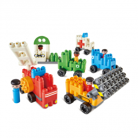 PolyM - Vehicule de jucarie pentru copii (130 piese) [2]