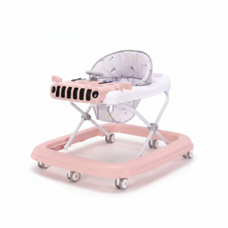 Carucioare si articole transport copii si bebelusi - Premergator pentru Bebelusi, cu Panou Muzical, Lumini, Roti din Silicon si Sezut Detasabil
