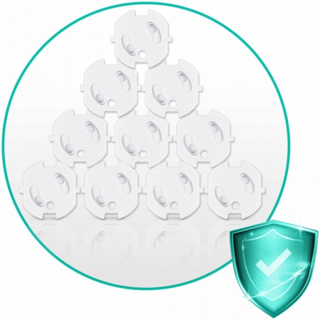 Pentru Bebe - Protectii pentru priza, 10 bucati, Ricokids 798500 - Alb