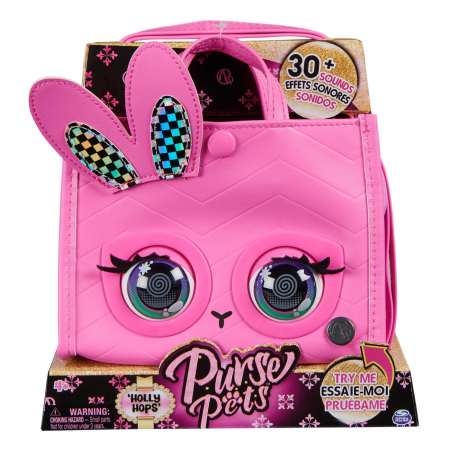 Jucarii copii si bebe - Purse Pets Geantuta Tote Interactiva Holly Hops 