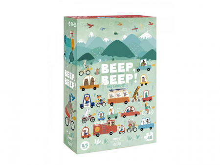 Copii 3 ani+ - Puzzle gigant Beep Beep! Londji