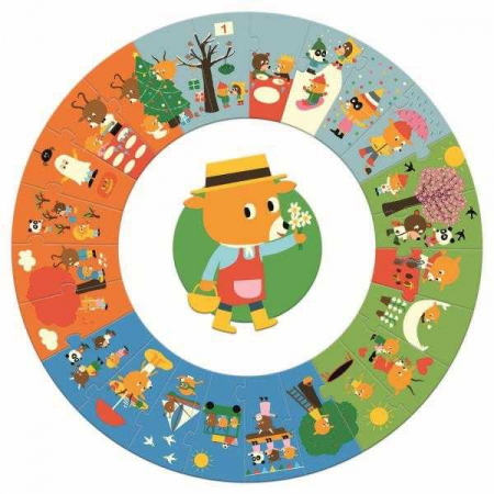 Puzzle cicular Djeco, anotimpurile [1]