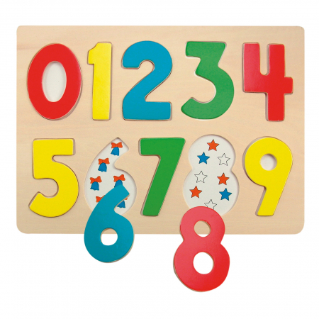 Jocuri si jucarii educative pe varsta - Puzzle din lemn - Cifre