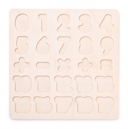 Puzzle din lemn - Matematica, numere [1]