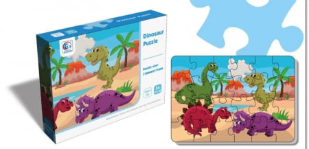 Copii 3 ani+ - Puzzle dinozauri 24 piese