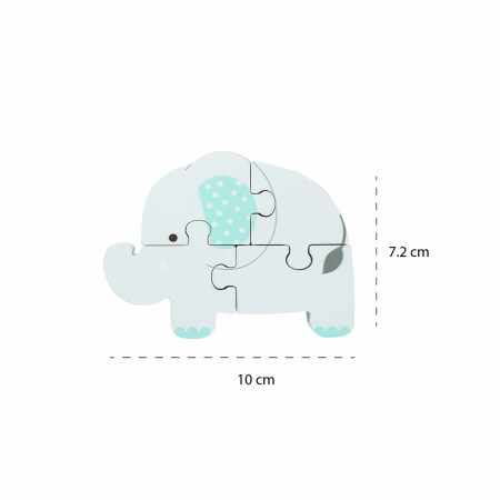 Puzzle elefant din lemn, Orange Tree Toys [3]