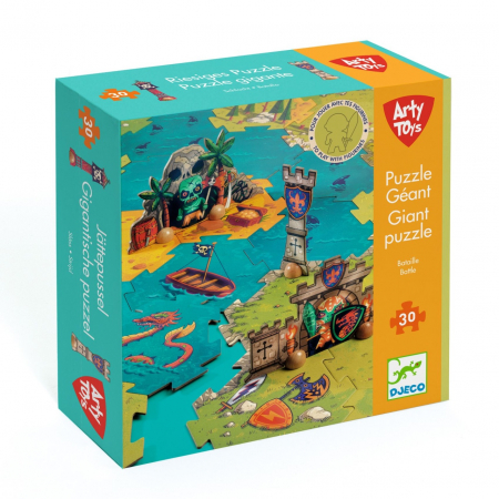 Copii 5 ani+ - Puzzle gigant Batalia, Djeco