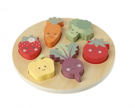 Copii 3 ani+ - Puzzle legume si fructe, Orange Tree Toys