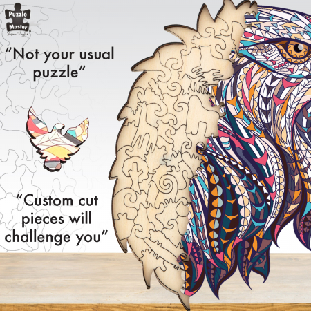 Puzzle lemn Vultur [2]