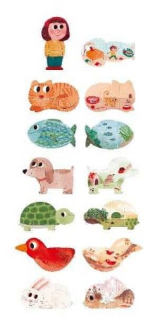 Puzzle reversibil Animale de companie, Londji [1]