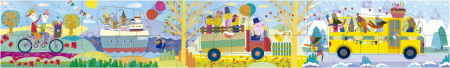 Puzzle progresiv Calatorie placuta in fiecare anotimp, Londji [1]