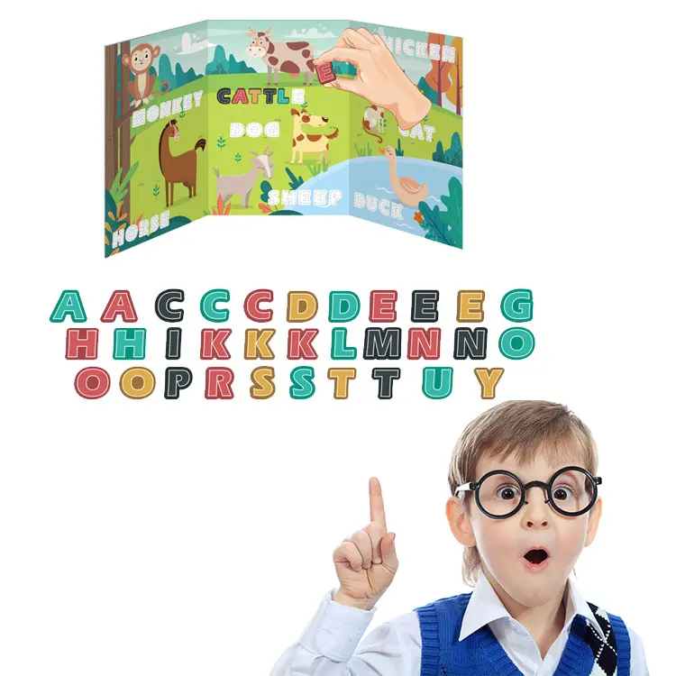 Jucarii magnetice - Puzzle Magnetic Educativ cu Litere, 32 de Piese