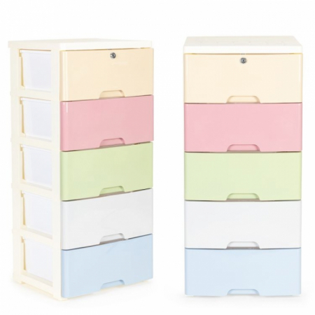 Camera copilului - Raft cu 5 compartimente pentru depozitarea diverselor obiecte ModernHome 04A - Multicolor