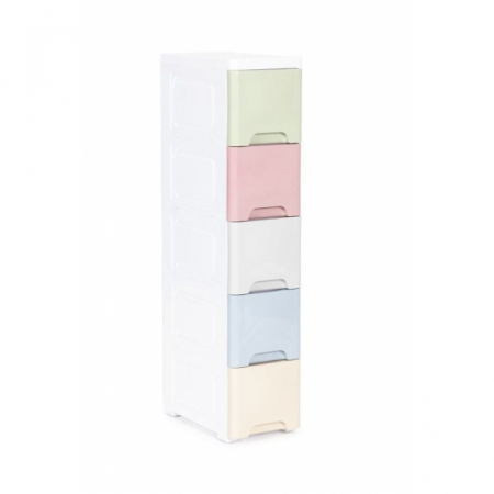 Camera copilului - Raft cu 5 compartimente pentru depozitarea diverselor obiecte ModernHome - Multicolor