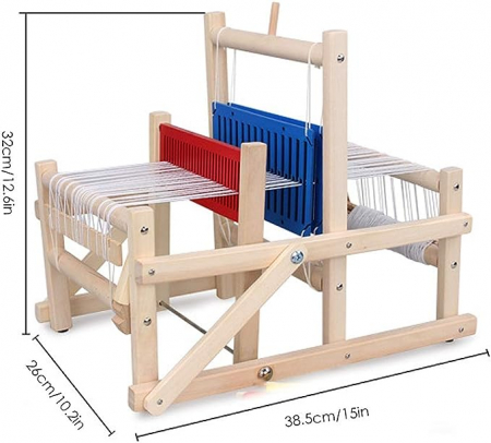 Copii 5 ani+ - Razboi de tesut din lemn pentru copii, model cu dimensiuni mici
