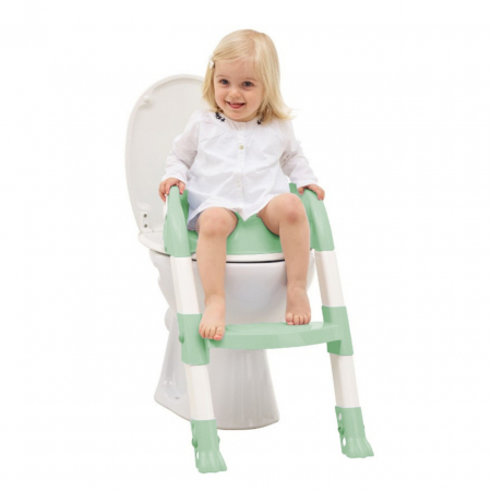 Reductor pentru toaleta cu scarita Kiddyloo Celadon Green [6]
