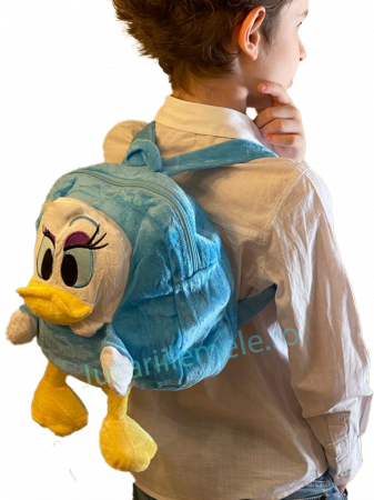 Rucsac din plus de tip ghiozdanel pentru copii Albastru Daisy Duck [1]