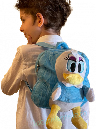 Rucsac din plus de tip ghiozdanel pentru copii Albastru Daisy Duck [2]