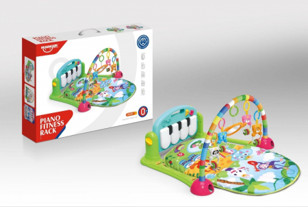 Saltele interactive - Salteluta activitati cu arcada cu jucarii si pian verde
