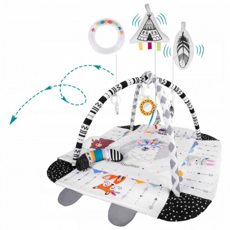 Pentru Bebe - Salteluta de joaca 100 x 100 cm Ricokids Boho 