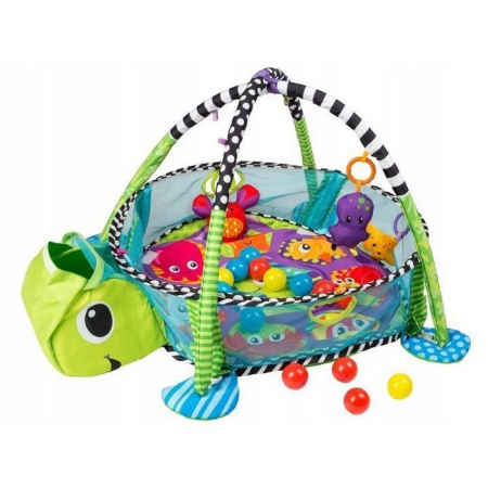 Pentru Bebe - Salteluta de joaca cu bile Ecotoys 88967 Brosca Testoasa - Verde