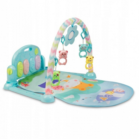 Pentru Bebe - Salteluta de joaca cu pian Ricokids 7314 - Albastru