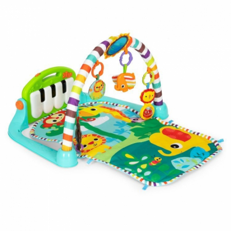 Pentru Bebe - Salteluta de joaca pentru copii cu pian si jucarii Ecotoys JJ8843