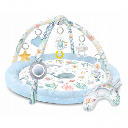 Pentru Bebe - Salteluta de joaca pentru copii Nukido Ocean 730201 - Albastru