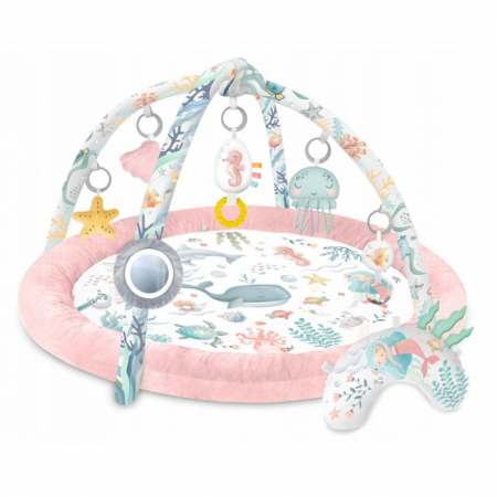 Pentru Bebe - Salteluta de joaca pentru copii Nukido Ocean 730202 - Roz