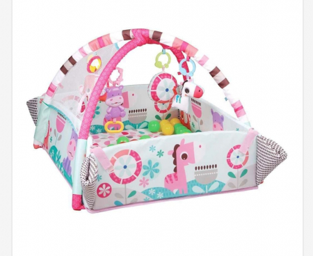 Saltele interactive - Salteluta interactiva 5 in 1 bebe roz