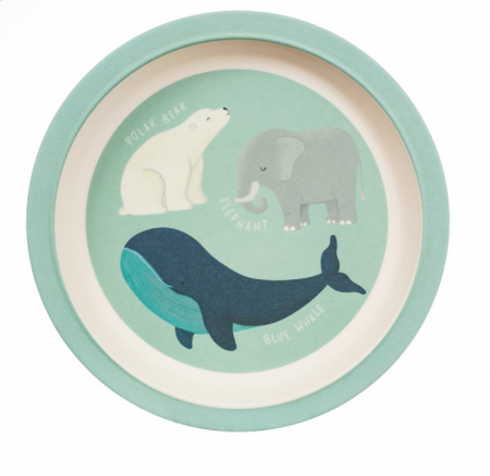 Pentru Bebe - SB Farfurie din bambus Animals