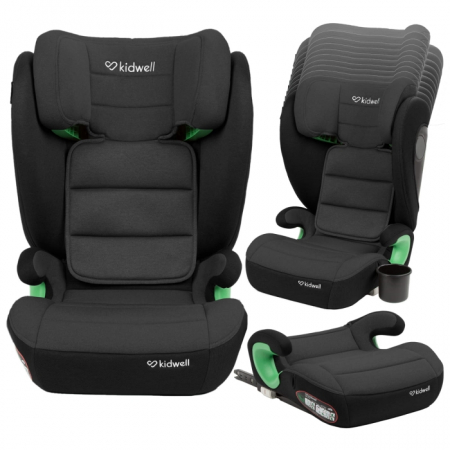 Carucioare si articole transport copii si bebelusi - Scaun auto cu Isofix 15-36 Kg Kidwell Weston - Grey Black
